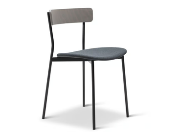 KAT METAL 302-M - Stackable steel chair with seat covered in fabric by Origins 1971 - view 3
